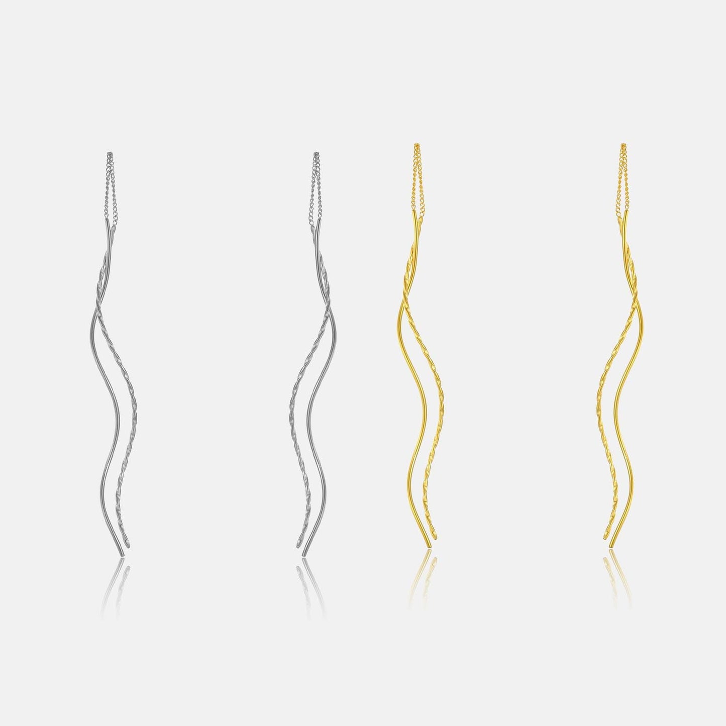 Web Based Women's Fashion Simple Style Long Tassel Earrings