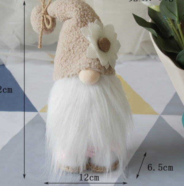 Web Based Bee Festival Flower Butterfly Long Legs Faceless Doll