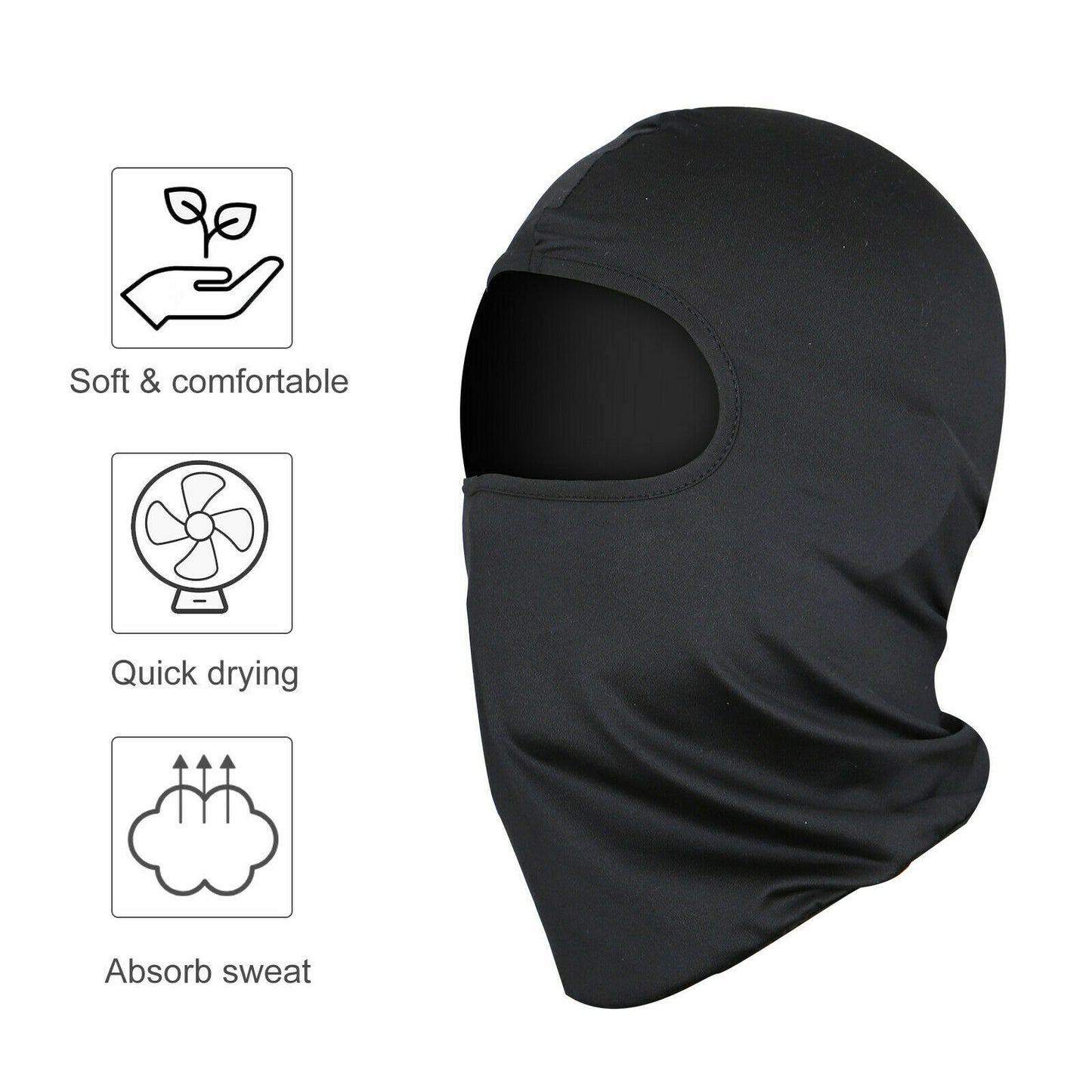 Web Based 3 Pack Tactical Balaclava Thin Full Face Mask Lightweight Motorcycle Warmer Ski