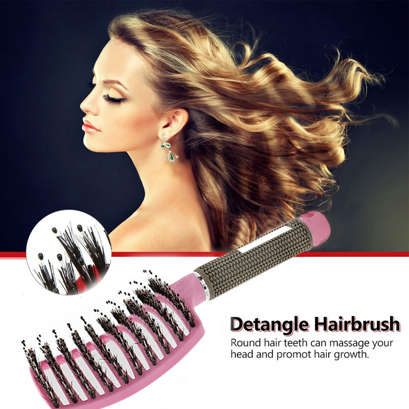 Web Based Hairbrush Anti Klit Brushy Haarborstel Women Detangler Hair Brush Bristle Nylon Scalp Massage  Teaser Hair Brush Comb