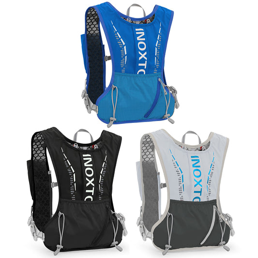 Web Based  Sport Hydration Vest Running Backpack With 15oz 50oz Water Bladder Adjustable Strap Storage Bag For Trail Running Marathon Race Hiking