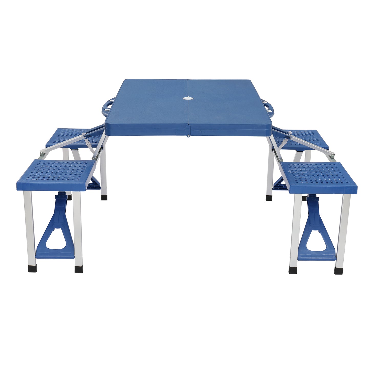 Web Based 135.5x83x65.5cm Plastic Tables And Chairs 50kg Blue Camping Tables And Chairs