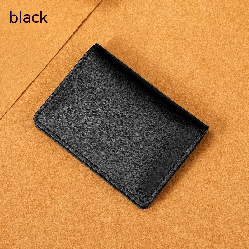 Web Based Ultra-thin Cowhide Card Holder Men And Women