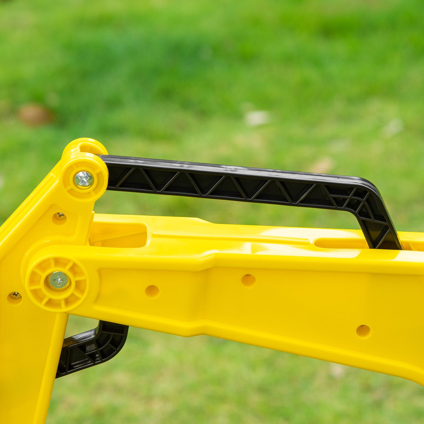 Web Based Kids Ride On Excavator, Pedal Digger, Construction Truck with Horn for Kids and Toddlers 3+, Yellow