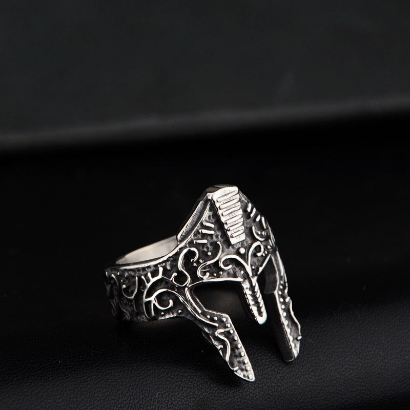 Web Based New Personality Warrior Mask Ring Fashion