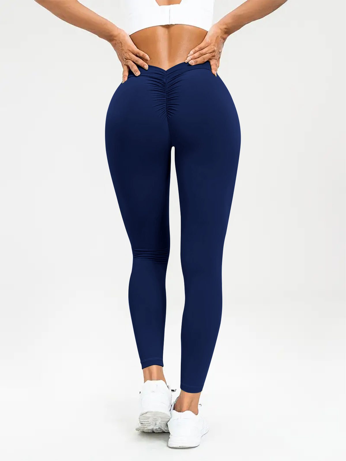 Web Based Women's Yoga Pants High Waist Lift High Elastic Tight Fitness Trousers