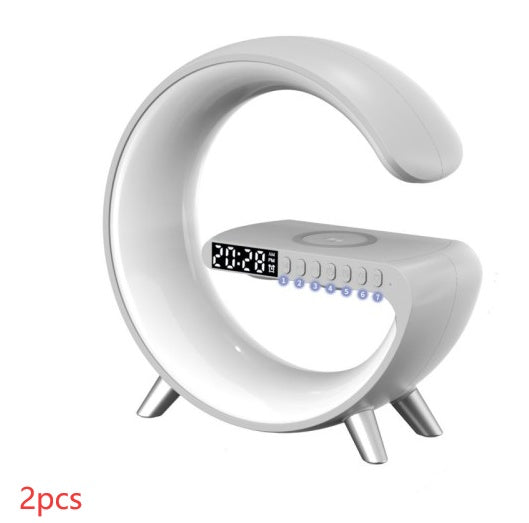 Web Based New Intelligent G Shaped LED Lamp Bluetooth Speake Wireless Charger Atmosphere Lamp App Control For Bedroom Home Decor