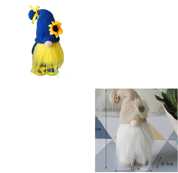 Web Based Bee Festival Flower Butterfly Long Legs Faceless Doll