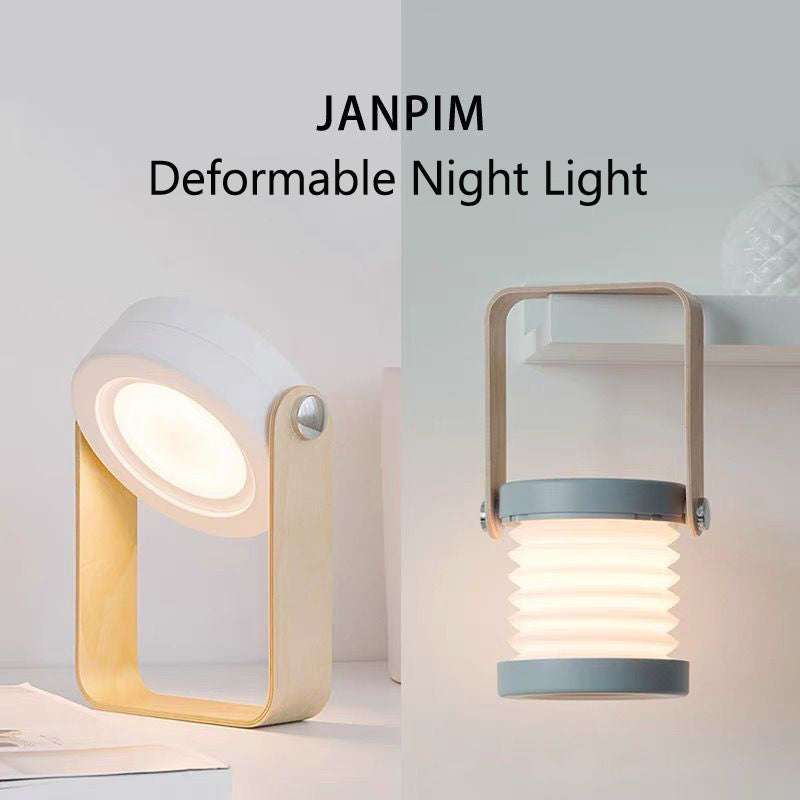 Web Based Foldable Touch Dimmable Reading LED Night Light Portable Lantern Lamp USB Rechargeable For Home Decor