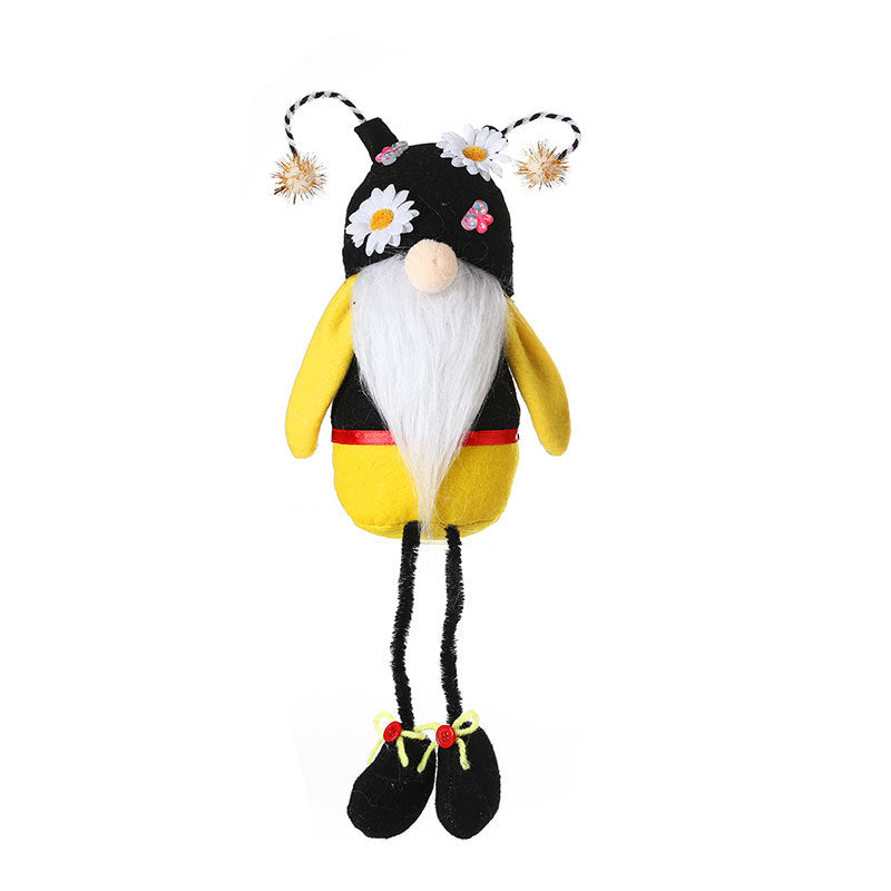 Web Based Bee Festival Flower Butterfly Long Legs Faceless Doll