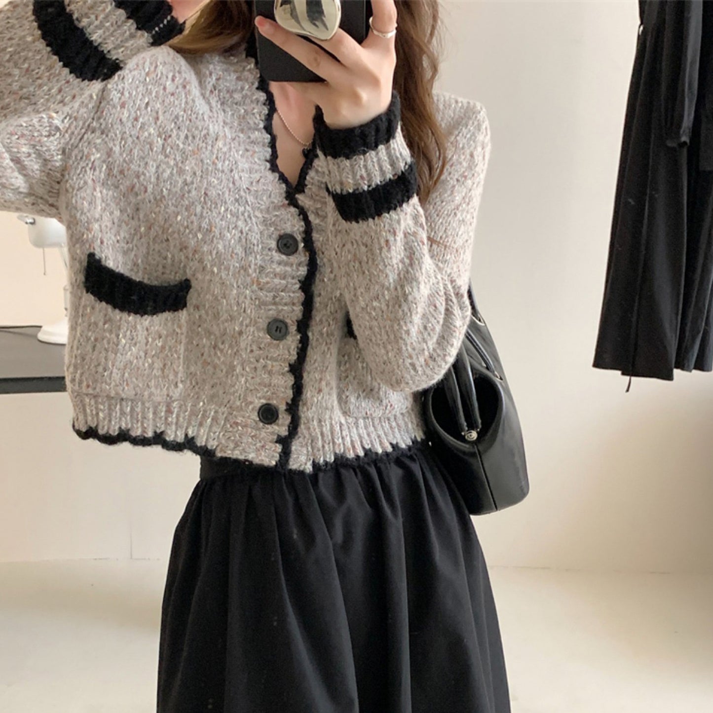 Web Based French Style Sweater Cardigan, Women's Spring Knitted Sweater, Kintted Top, Knitwear, Spring Clothing, Womens Clothing