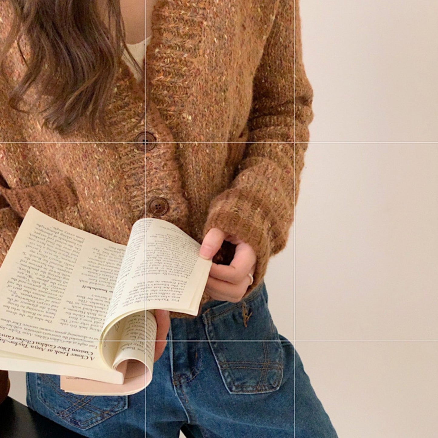 Web Based French Style Sweater Cardigan, Women's Spring Knitted Sweater, Kintted Top, Knitwear, Spring Clothing, Womens Clothing