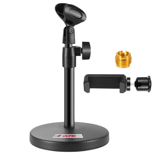 Web Based 5 Core Mic Stand 3 In 1 Desktop Microphone Stands Adjustable Table Microfono Holder W Phone Clamp - MS RBS BOOM