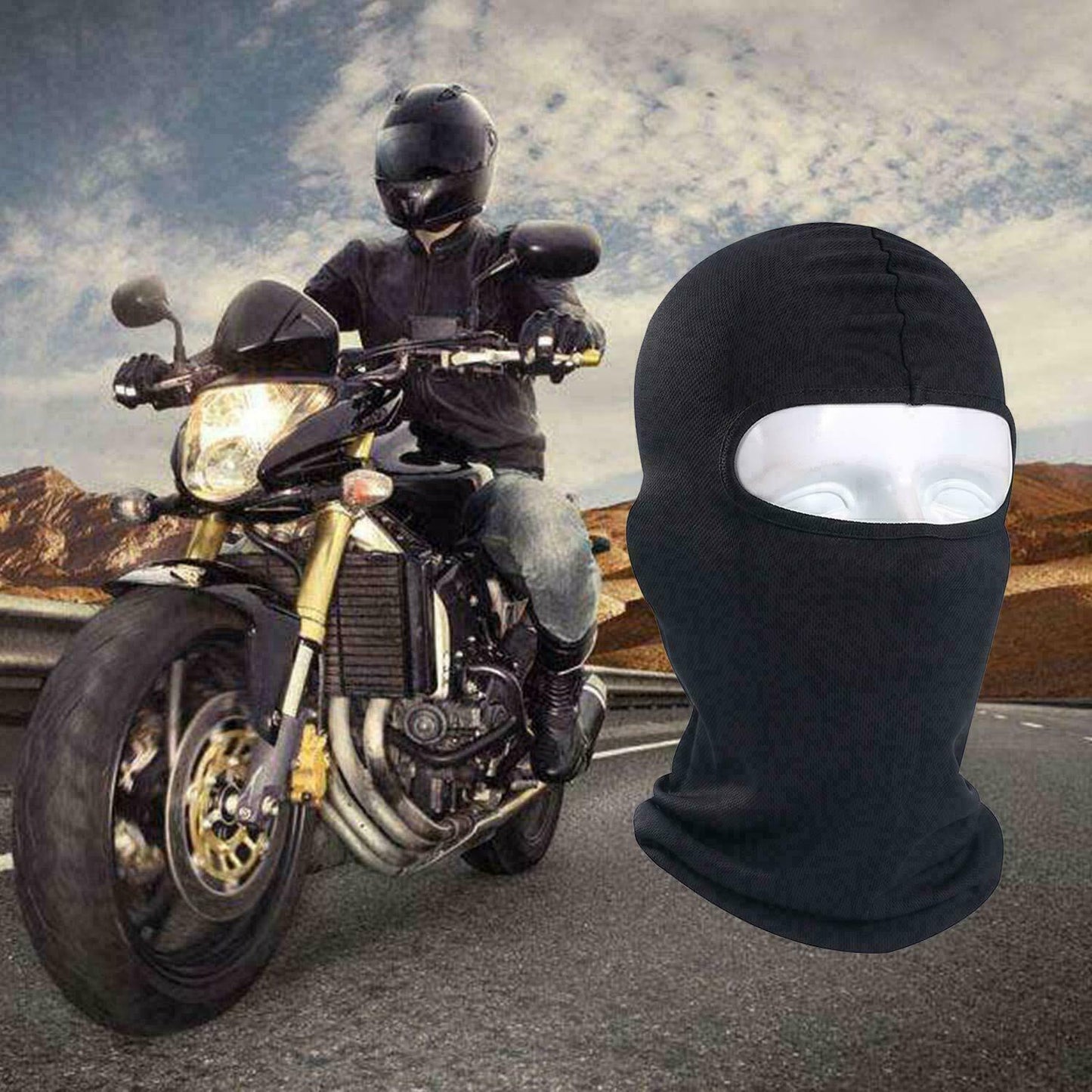 Web Based 3 Pack Tactical Balaclava Thin Full Face Mask Lightweight Motorcycle Warmer Ski