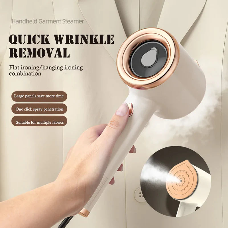 Web Based - Mini Portable Handheld Garment Steamer Fabric Steam Iron For Clothes Travel Home Appliances Vertical US Plug Ironing Machine
