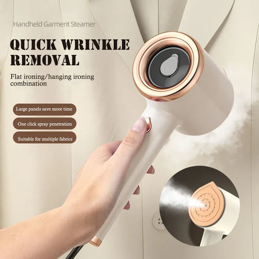 Web Based - Mini Portable Handheld Garment Steamer Fabric Steam Iron For Clothes Travel Home Appliances Vertical US Plug Ironing Machine