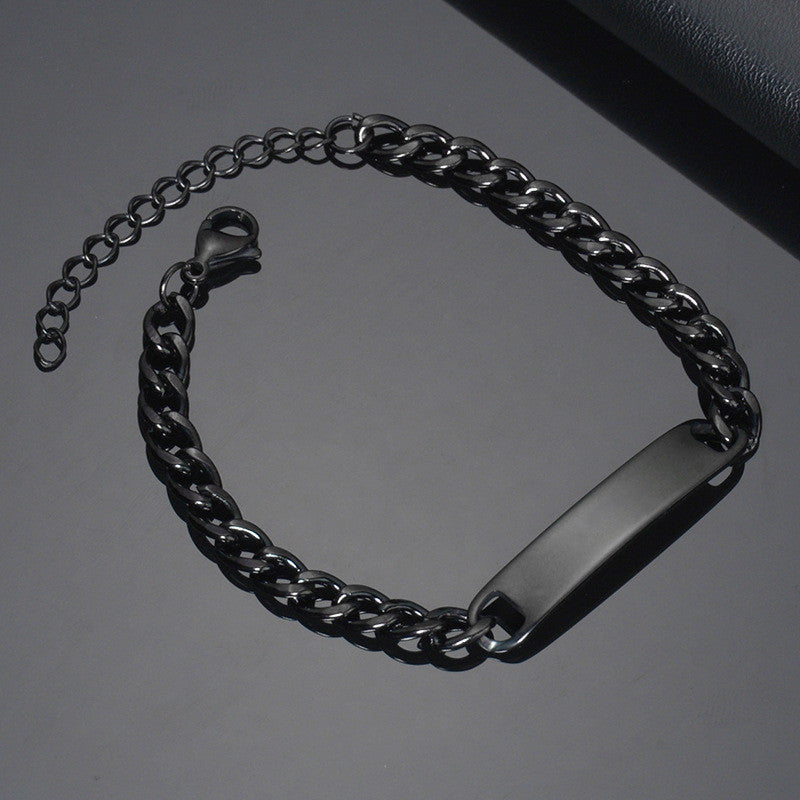 Web Based Custom Laser Engraved Bracelets Personalized Bracelet Engravable Stainless Steel Jewelry Gifts