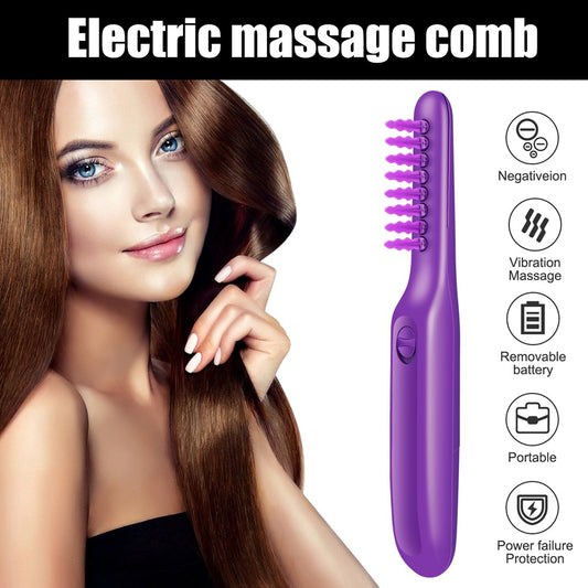 Web Based Electric Detangling Brush Scalp Massage Hair Brush