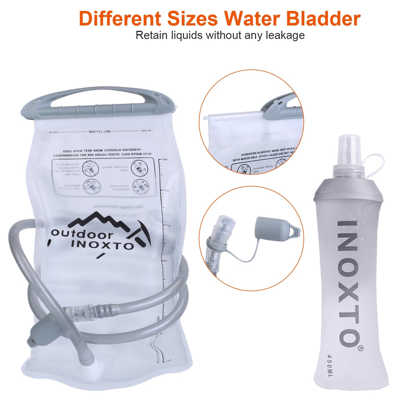 Web Based  Sport Hydration Vest Running Backpack With 15oz 50oz Water Bladder Adjustable Strap Storage Bag For Trail Running Marathon Race Hiking