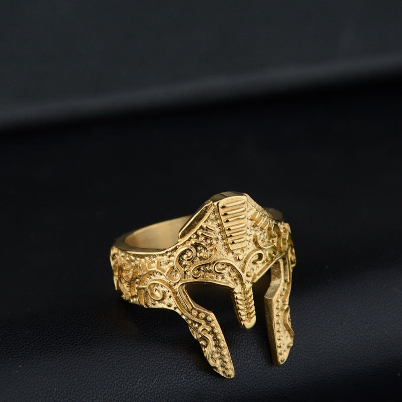 Web Based New Personality Warrior Mask Ring Fashion