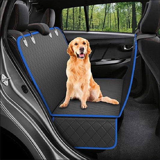 Web Based Dog Car Seat Cover View Mesh Pet Carrier Hammock Safety Protector Car Rear Back Seat Mat With Zipper And Pocket For Travel