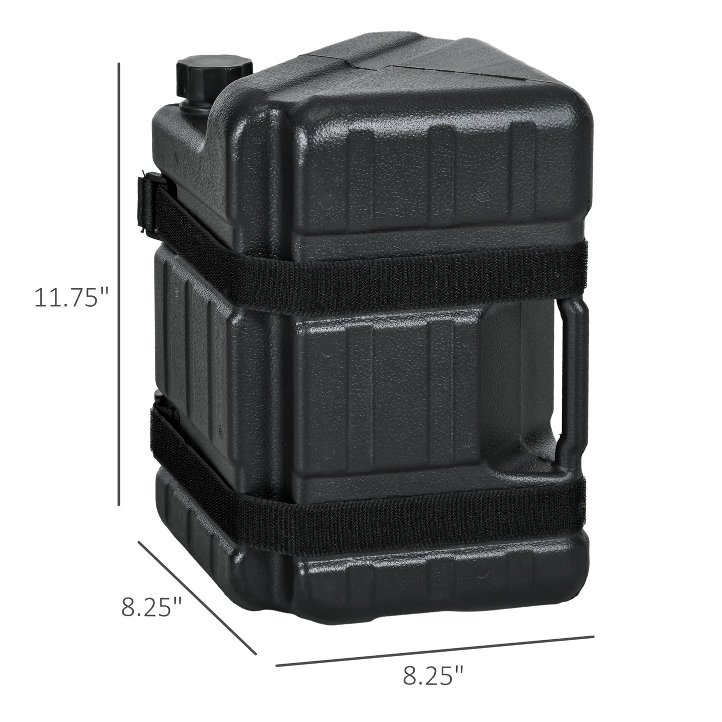 Web Based Set of 4 Straight Leg Canopy Weights, Water or Sand Filled Weights for Gazebo with Built-in Handles and Secure Straps