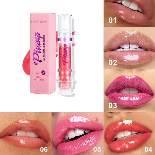 Web Based New Tube Lip Rich Lip Color Slightly Spicy Lip Honey Lip Glass Mirror Face Lip Mirror Liquid Lipstick