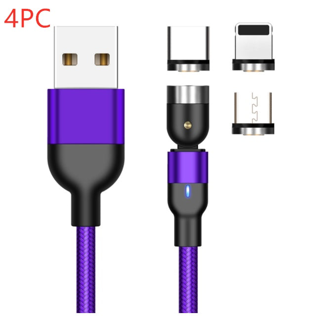 Web Based Essager Rotate Magnetic Cable 360 Degree USB Type C Charging Cable Fast Charging Magnet Charger 540 Rotate Micro Magnetic Cable