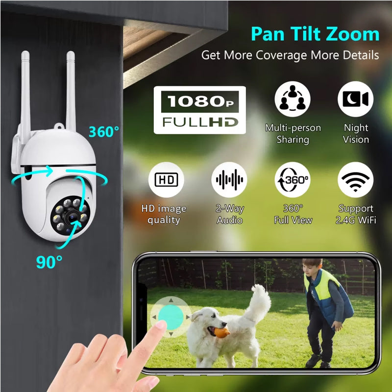 Web Based 1080P WiFi Home Security CCTV Camera With Night Vision 2.4GHz 2.4G Surveillance Camera 1080P WiFi Home Security CCTV Camera With Night Vision 2.4GHz Indoor PTZ WiFi Camera