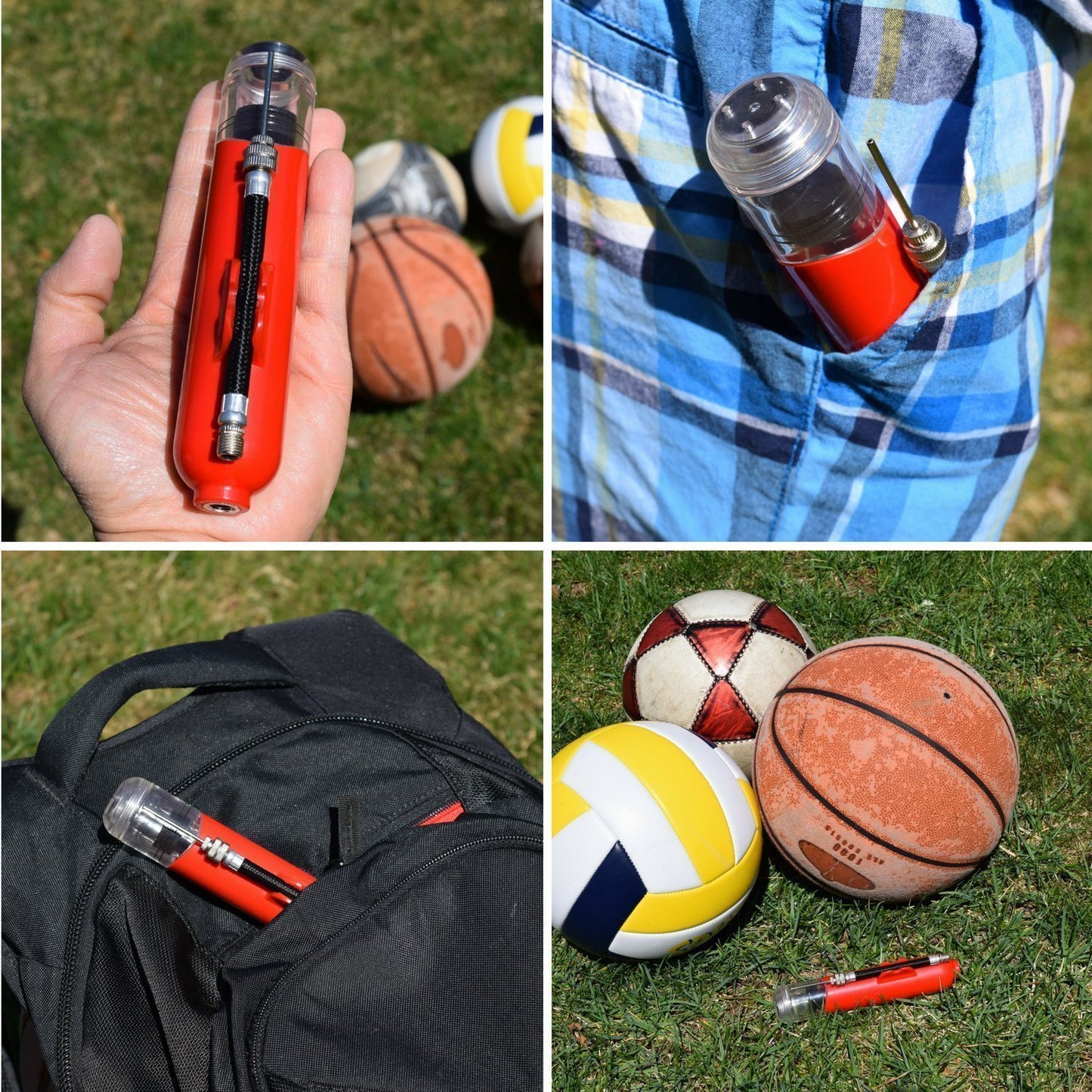 Web Based Multifunctional Basketball Football Volleyball Portable Air Pump Aspirating Needle Air Pump