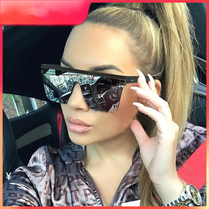 Web Based Oversize Ladies Men Large Glasses Sunglasses Accessories Round