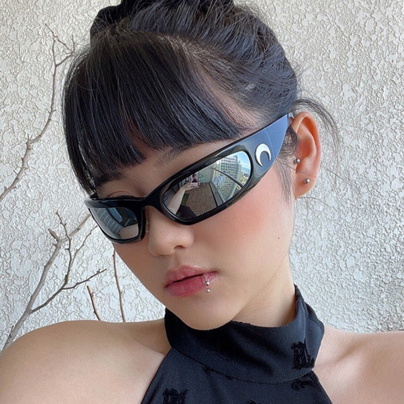 Web Based  Sports Cycling Glasses With A Sense Of Future Technology Sunglasses